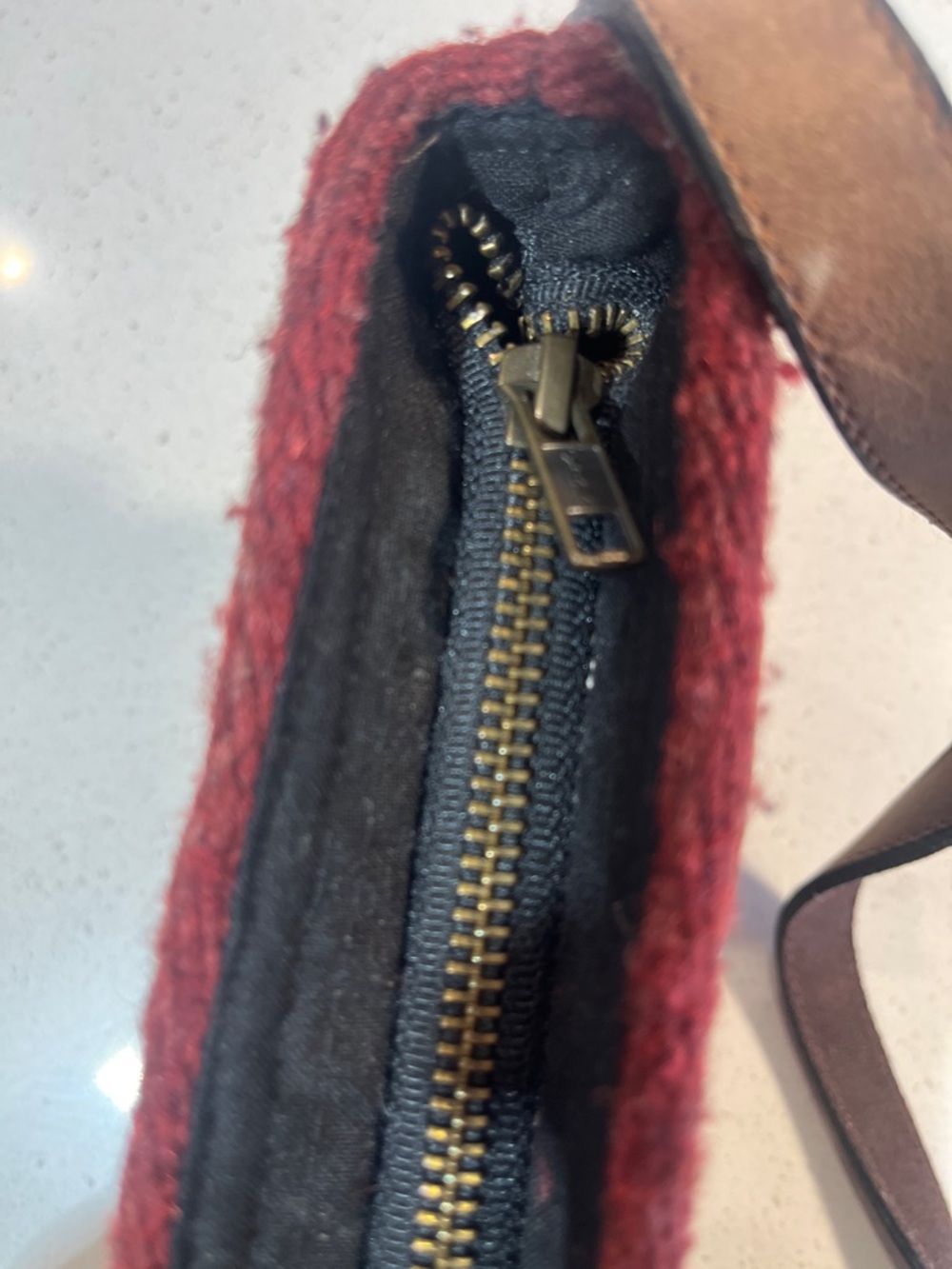MZ Made Handwoven Zapotec Wool Crossbody Bag - Aztec Pattern - Picture 15 of 16